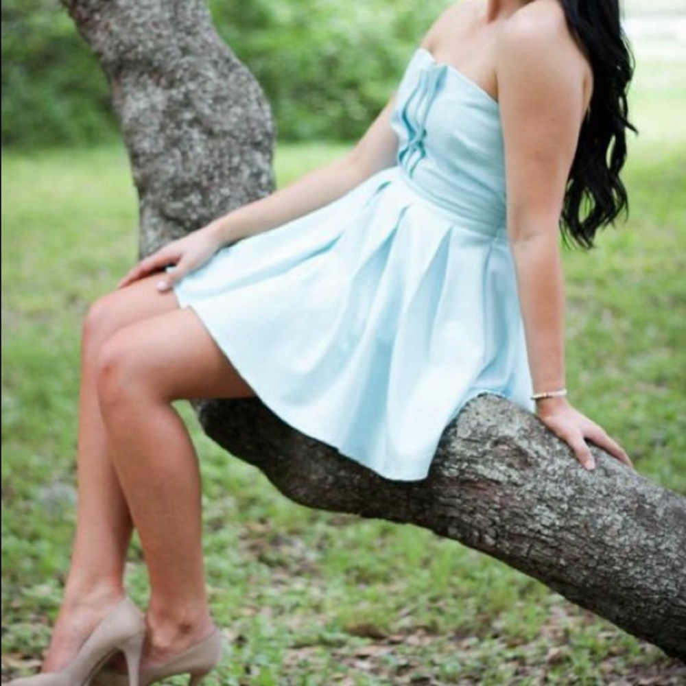 Blue dress